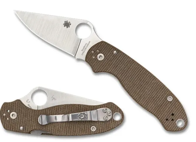 Para® 3 Brown Canvas Micarta CPM CRU-WEAR